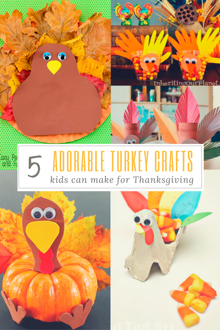 5 Adorable Turkey Crafts Kids Can Make