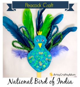 Pipecleaner Peacock Craft