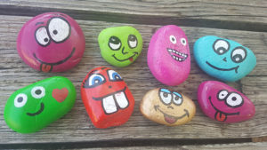 Silly Face Painted Rock Ideas