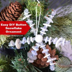  Easy DIY Button Snowflake Ornament