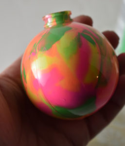 Poured Paint Ornaments Tutorial